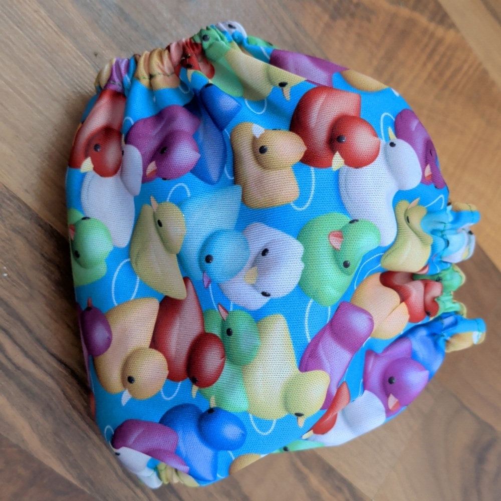 Newborn Cloth Diaper Cover With PUL Inside, Snaps And Newborn Snapdown